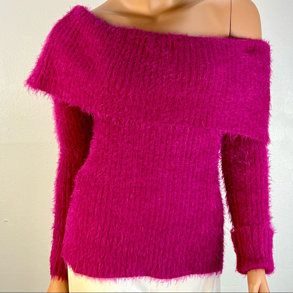 Shocking pink Sexy Sweater S/M/L. NWOT.